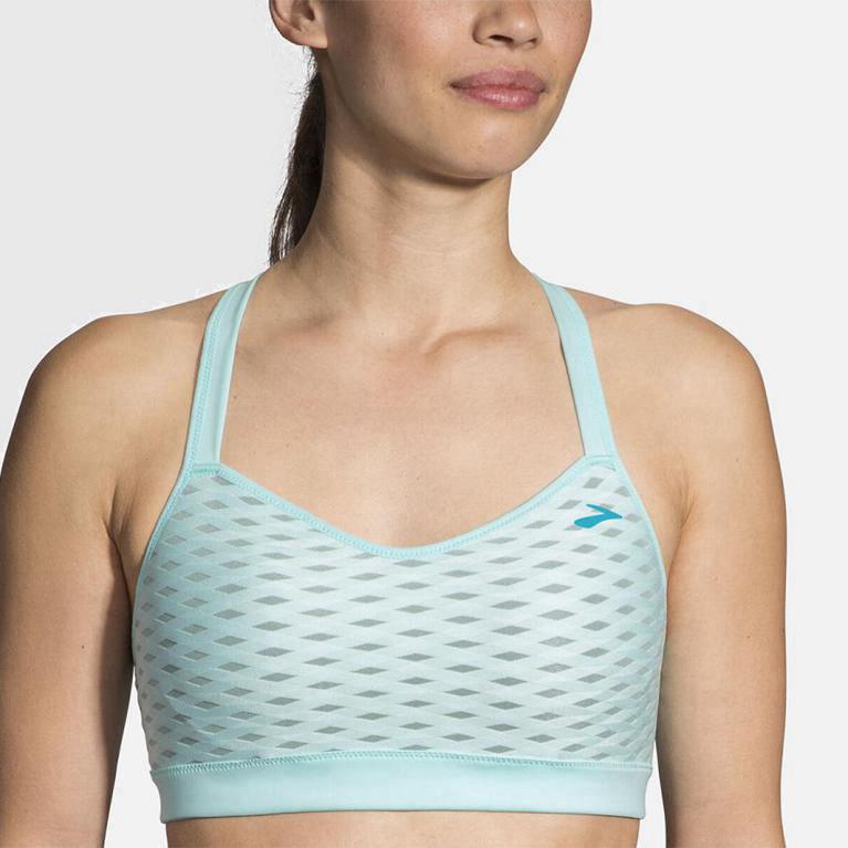 Brooks Uprise Crossback Womens Running Bra - Blue - Philippines (025314BJE)